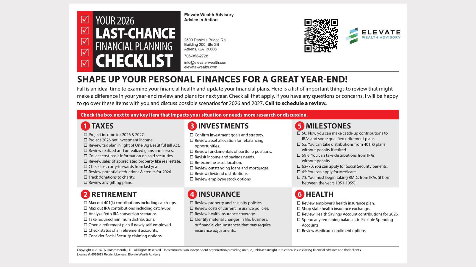 Year End Checklist image