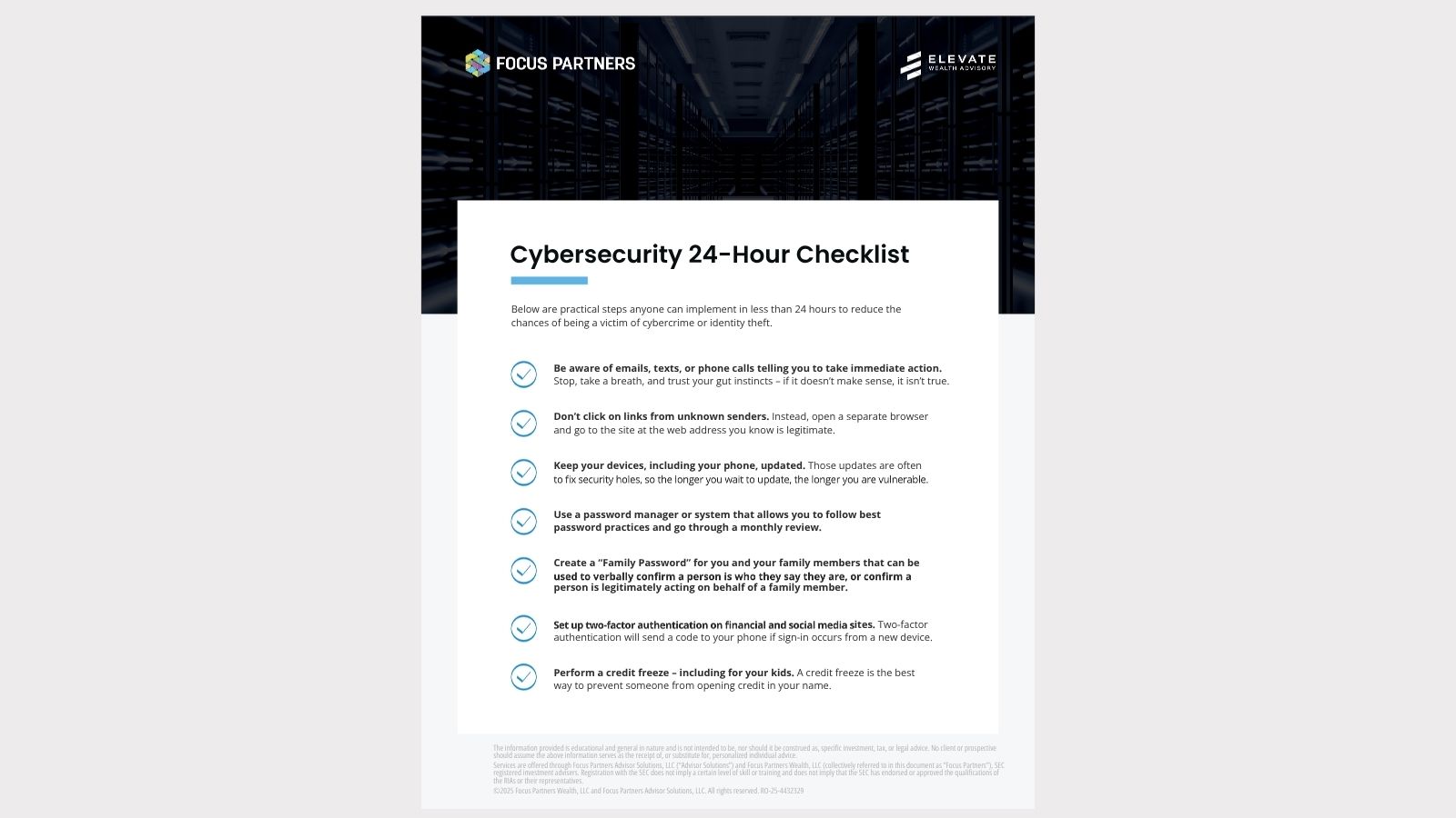 Cybersecurity document cover